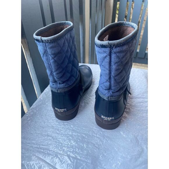 SPERRY Women's Waterproof Rubber Gray Boots Sz 8 - Picture 8 of 11